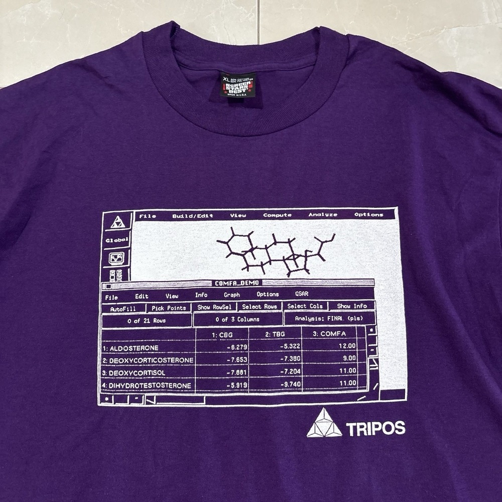 Vintage Tripos T Shirt 90s Website Web Med Medical Tech Art Tee Men's XL USA